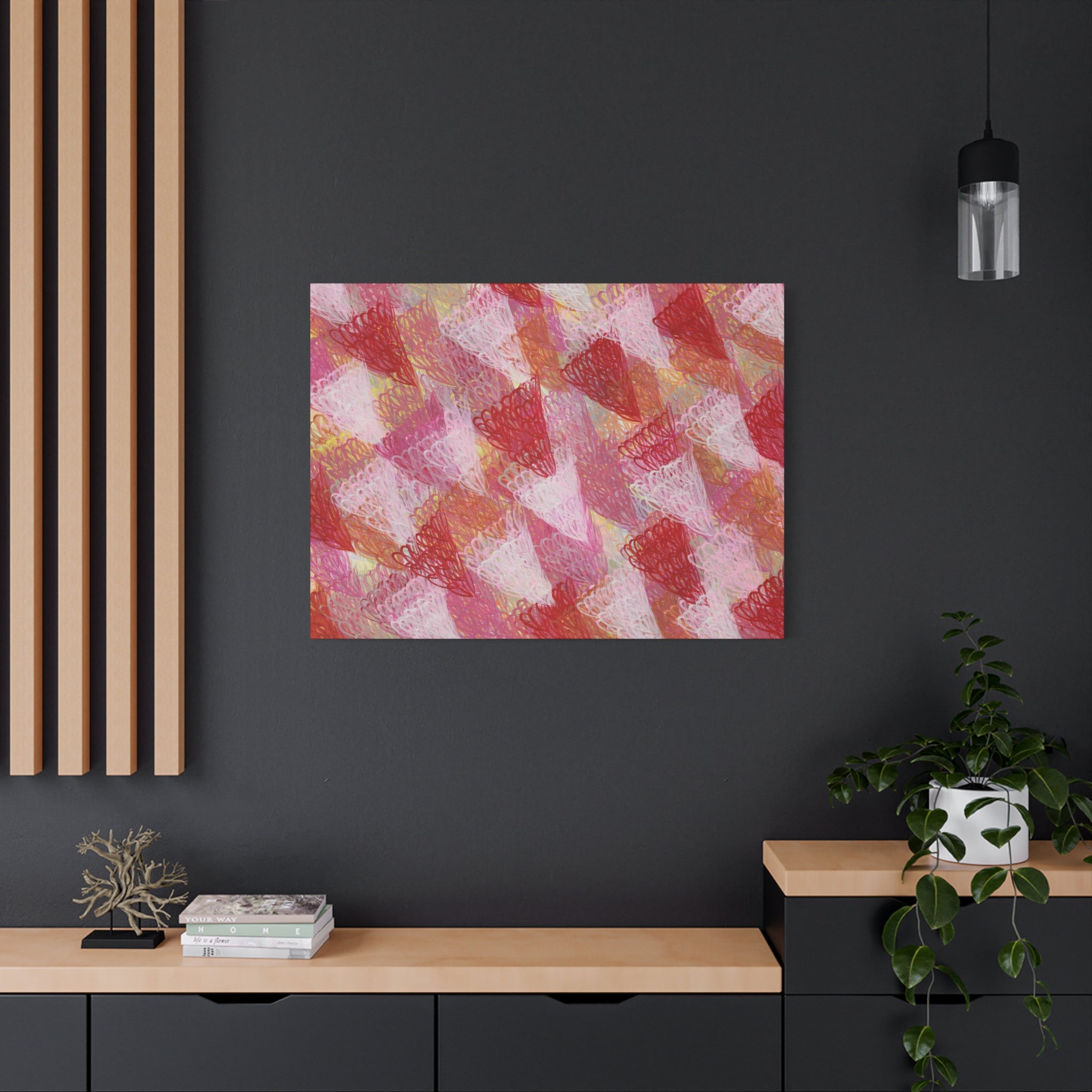 Feathered Dust - 160523 Abstract Wall Art by Asian Artist Contemporary Home Decor Print-Neutral Modern Art for Living Room or Bedroom