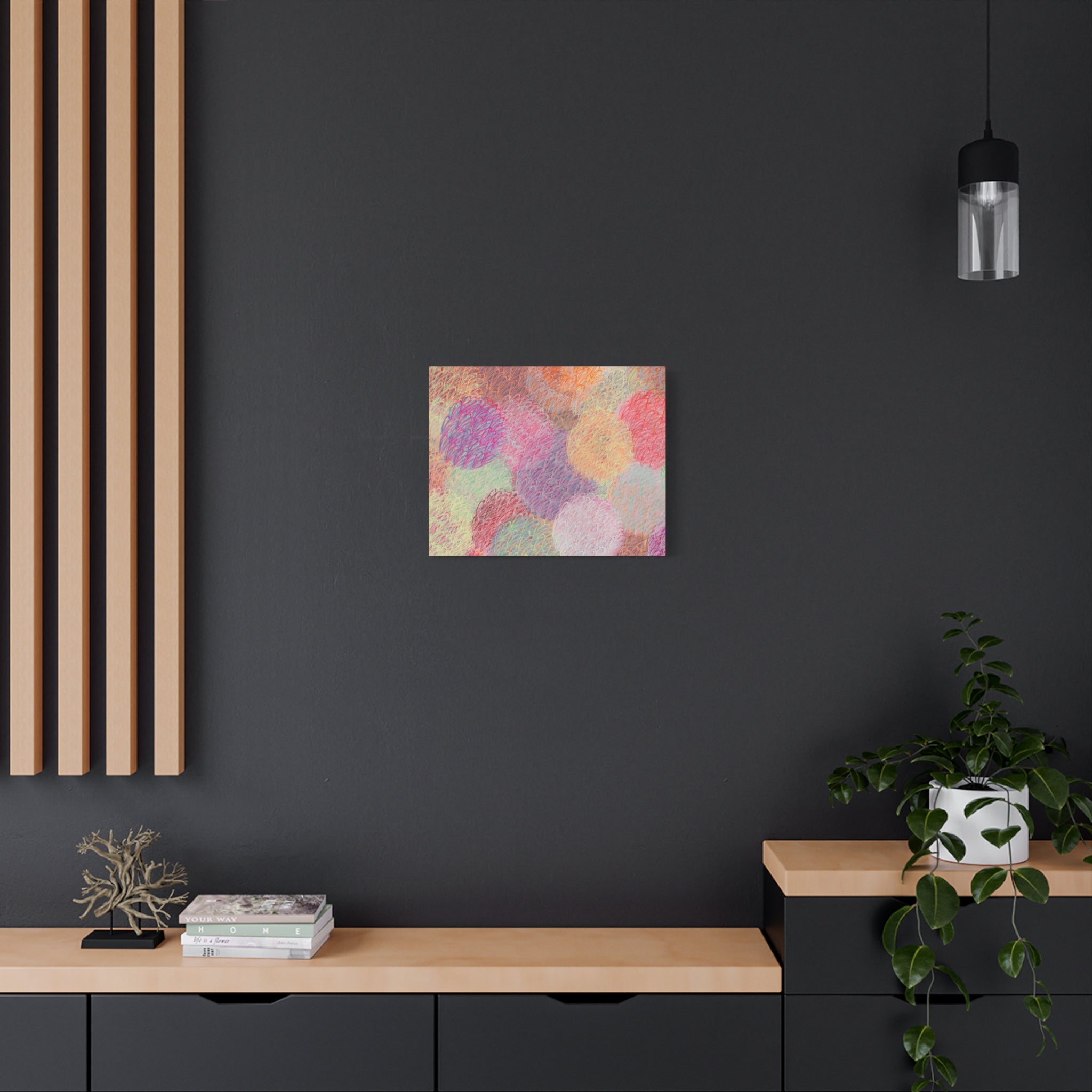 Feathered Dust - 140824 Abstract Wall Art by Asian Artist Contemporary Home Decor Print-Neutral Modern Art for Living Room or Bedroom