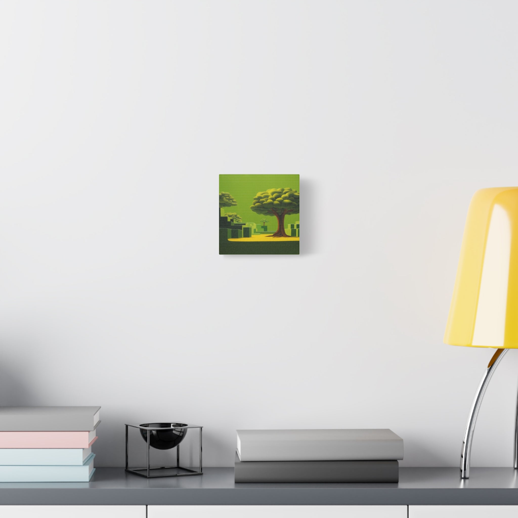 Golden Tree -  Contemporary Abstract Canvas Print  Young Asian Artist