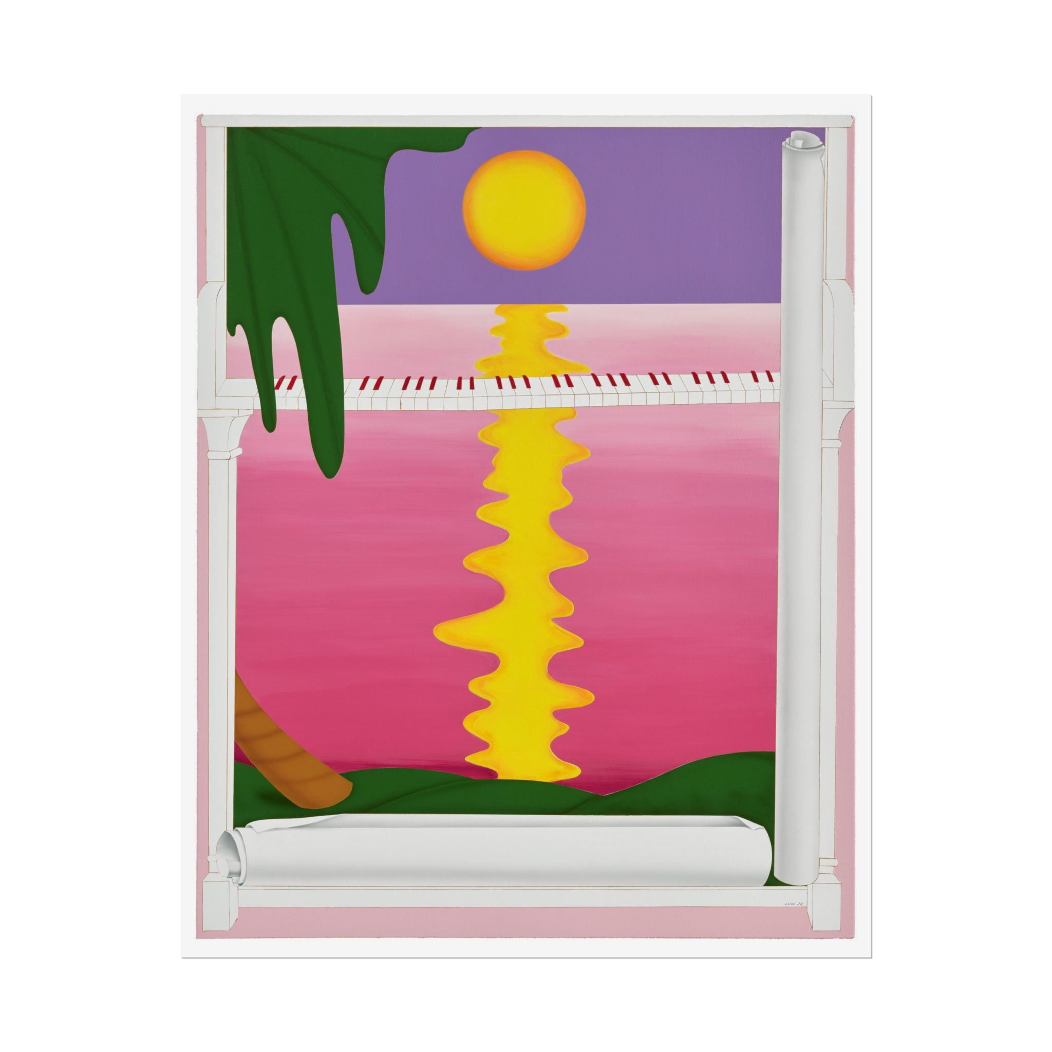 Piano  Art Poster,  Chinese Contemporary artist - Paper Poster - Artwork for new home