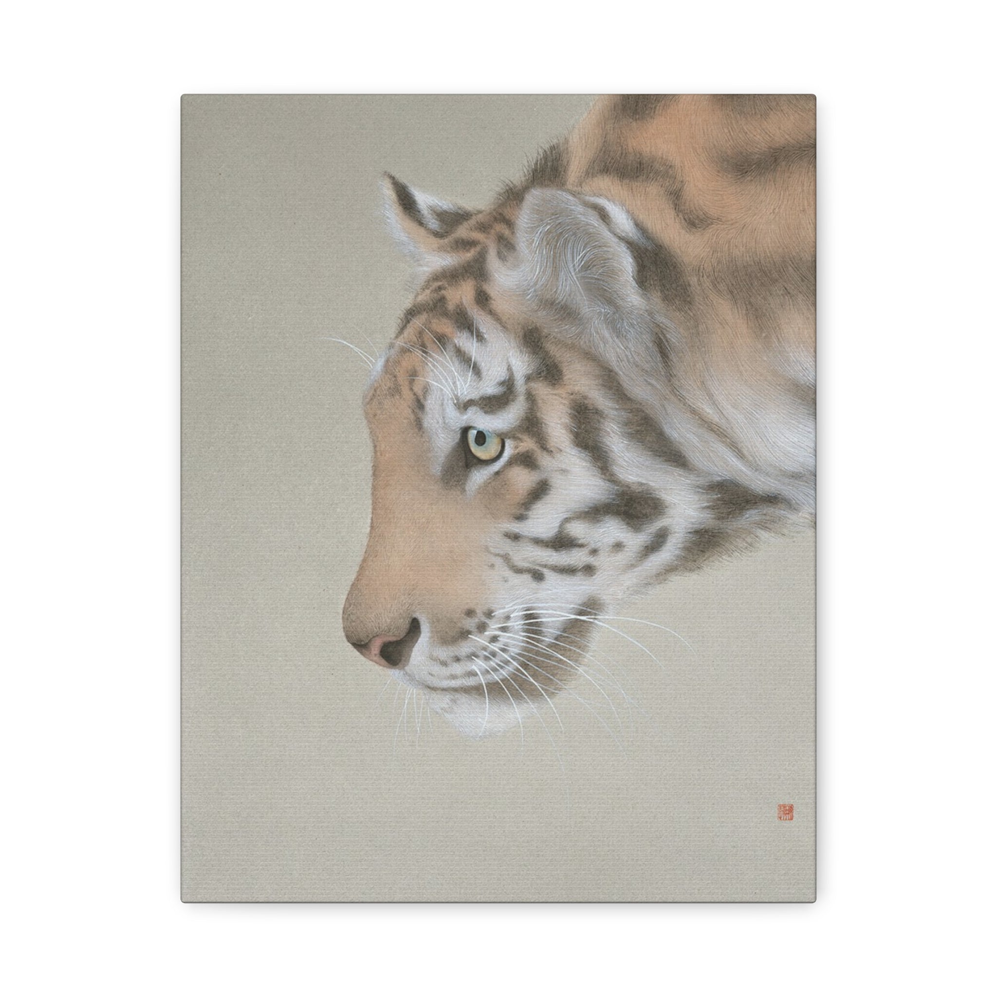The King-  Chinese  Contemporary watercolor painting - Canvas Print - Gift for year of Horse