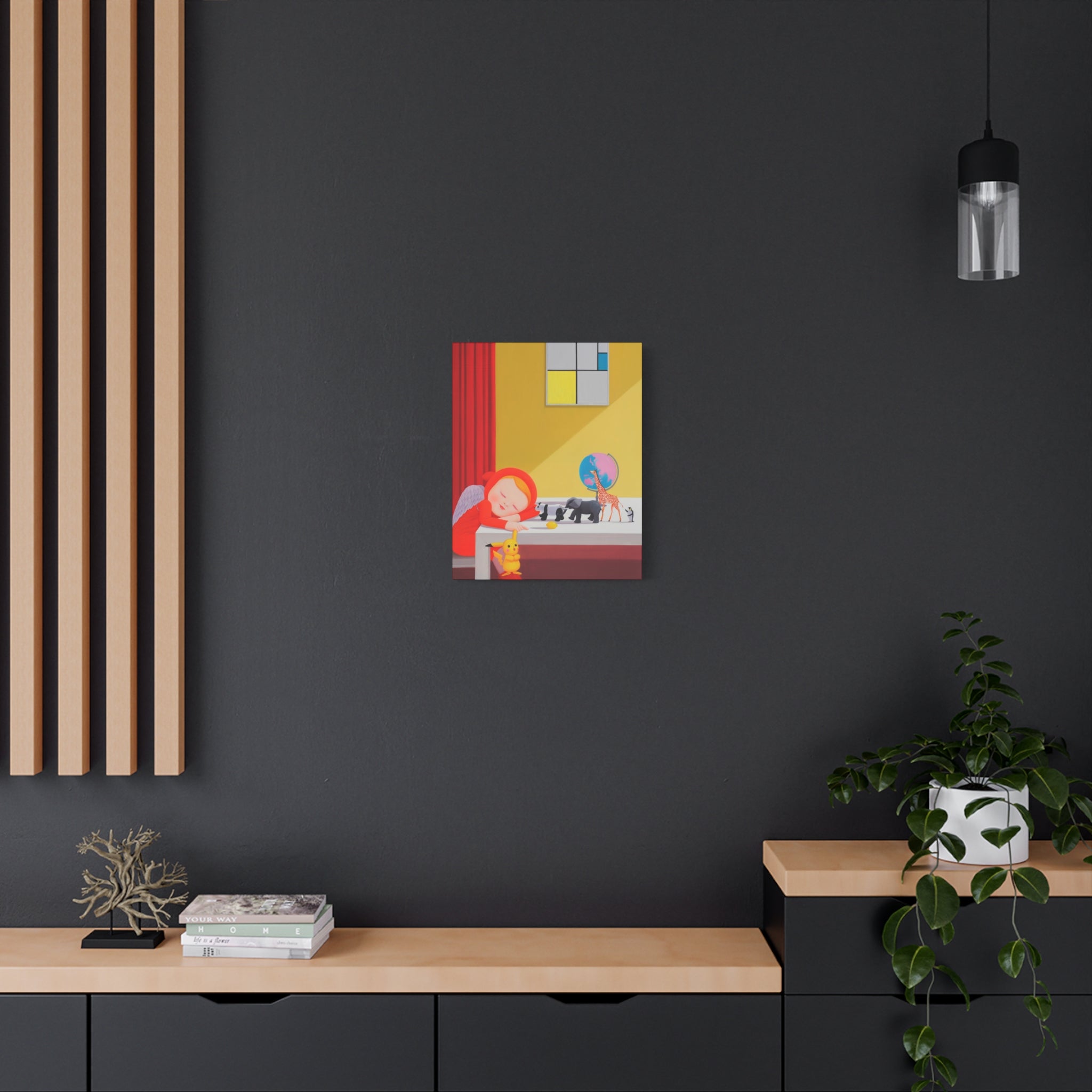 Little Girl - Chinese  Contemporary artist - Canvas Print - Artwork for kids