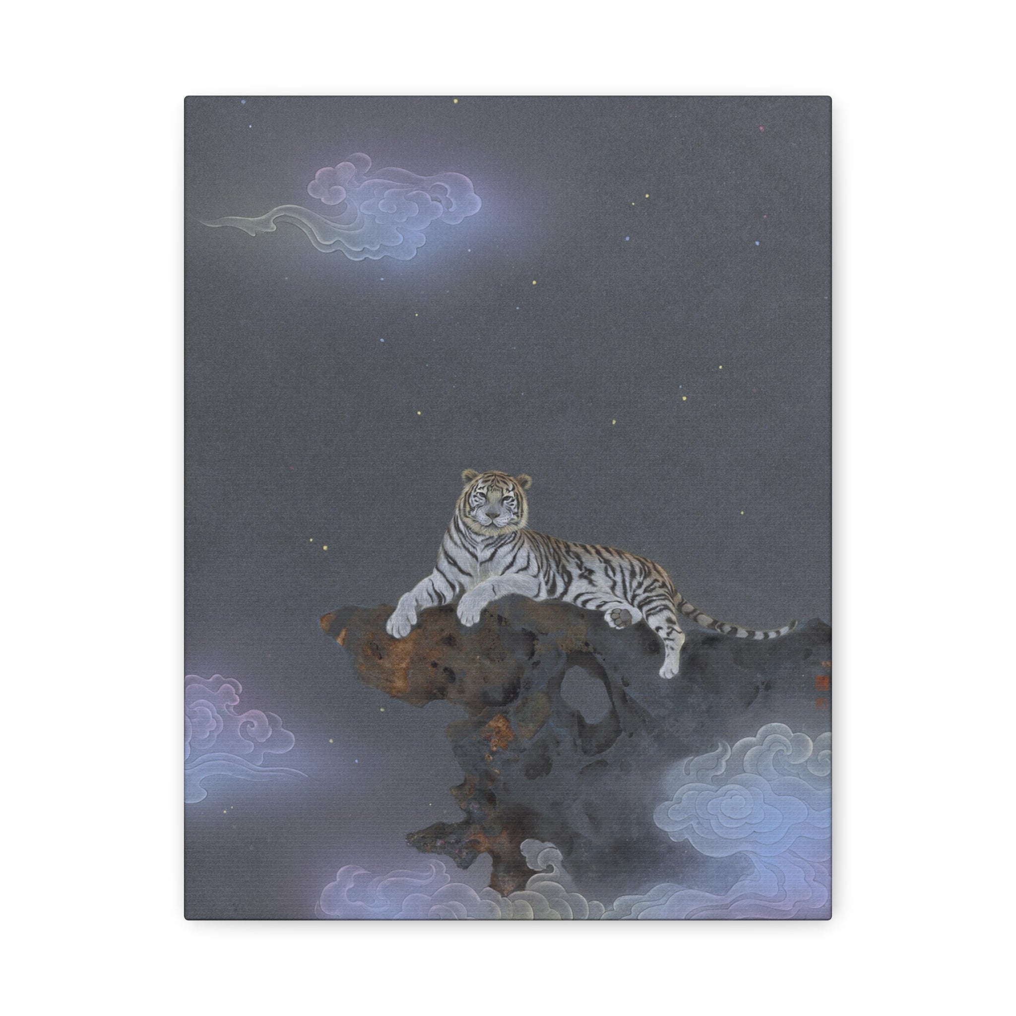 The King -  Chinese  Contemporary watercolor painting - Canvas Print - Gift for Chinese New Year