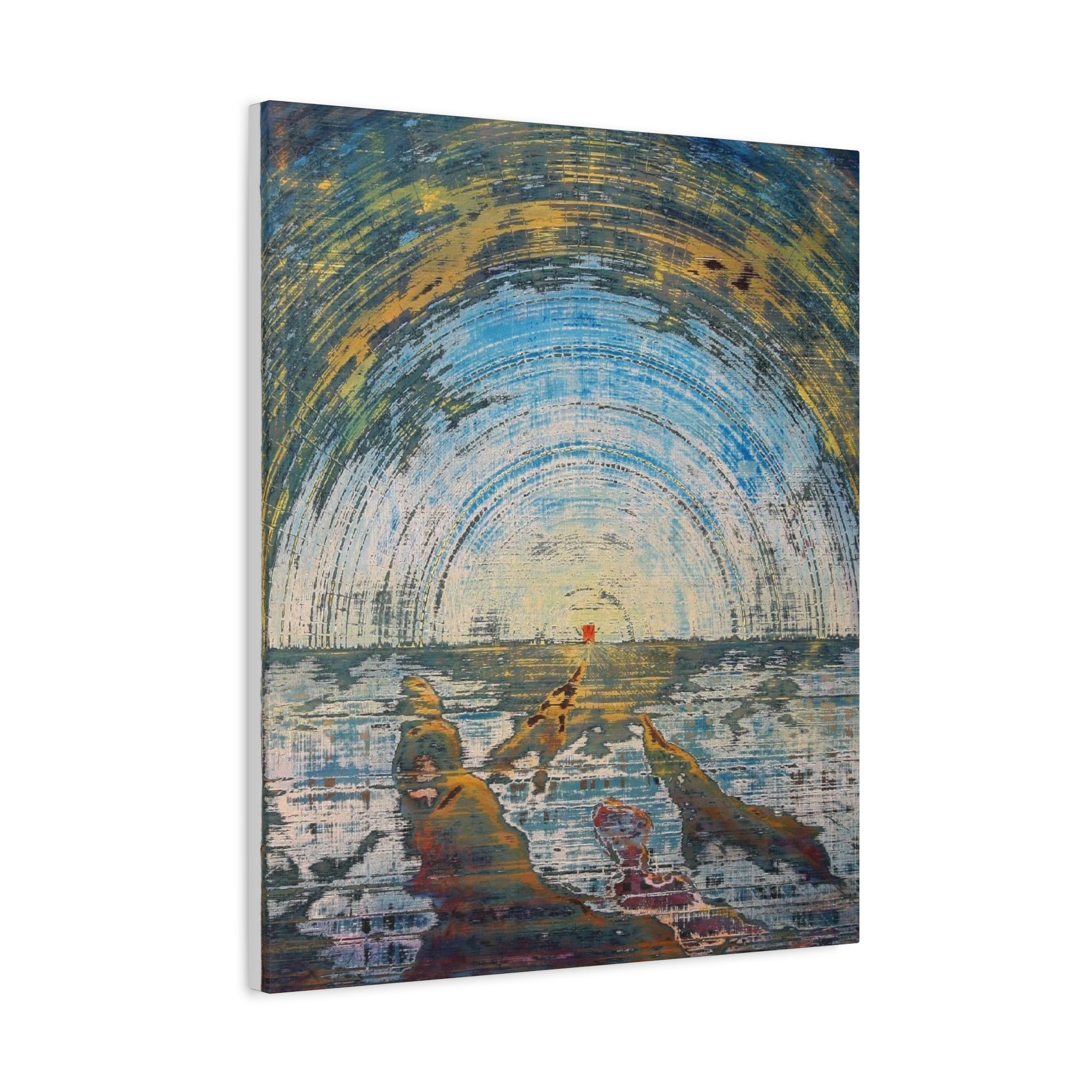 YU - 051219 Abstract Wall Art by Asian Artist Contemporary Home Decor Print-Neutral Modern Art for Living Room or Bedroom