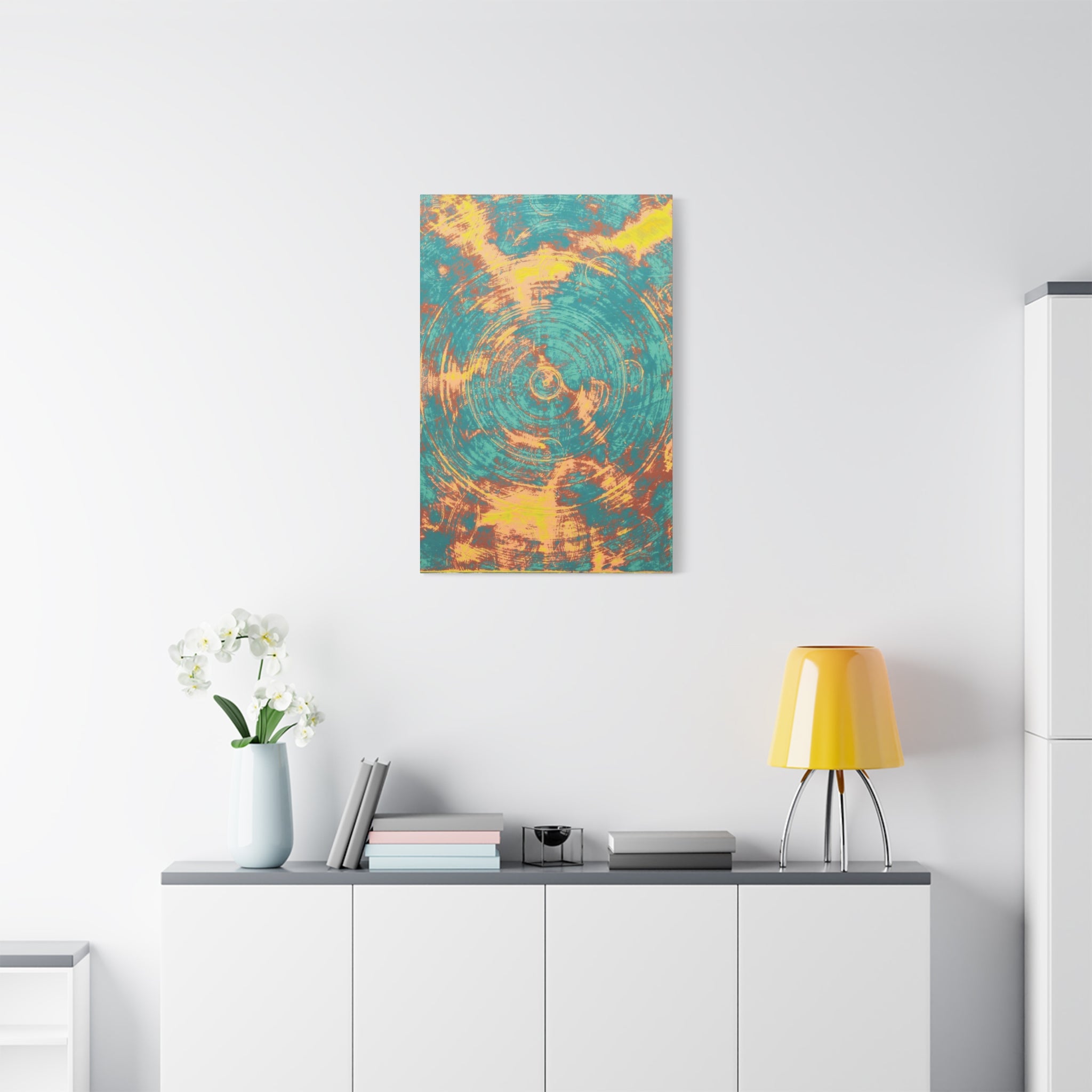YU - 040521 - Abstract Wall Art by Asian Artist Contemporary Home Decor Print-Neutral Modern Art for Living Room or Bedroom