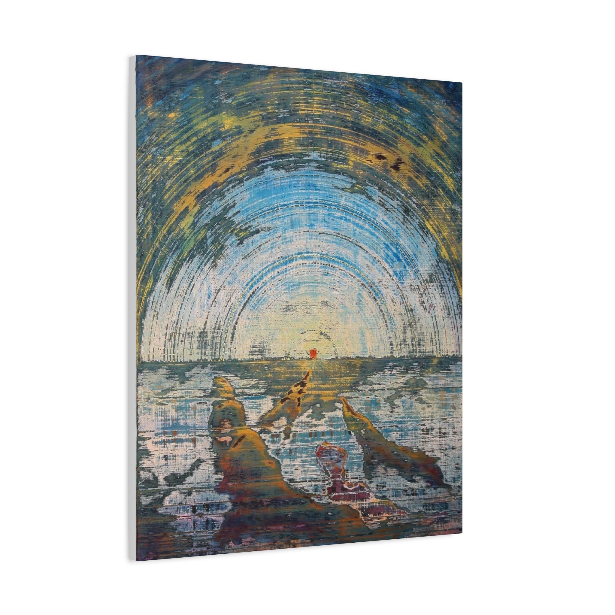 YU - 051219 Abstract Wall Art by Asian Artist Contemporary Home Decor Print-Neutral Modern Art for Living Room or Bedroom